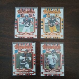 Throwback Football Rated Rookie Lot  2025 Panini Donruss